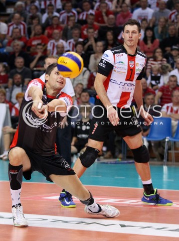  02.11.2013 RZESZOW <br />SIATKOWKA PLUS LIGA 2013/2014 MEN VOLLEYBALL POLAND POLISH PLUSLIGA LEAGUE SEASON 2013/2014 <br />MECZ ASSECO RESOVIA RZESZOW - TRANSFER BYDGOSZCZ<br />N/Z NIKOLAY PENCZEV OLIEG ACHREM<br /> 
