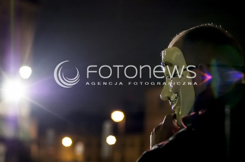  05.11.2013 WARSZAWA MARSZ MILIONA MASEK N/Z ANONIMOWI ANONYMOUS  