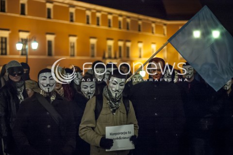  05.11.2013 WARSZAWA MARSZ MILIONA MASEK N/Z ANONIMOWI ANONYMOUS  