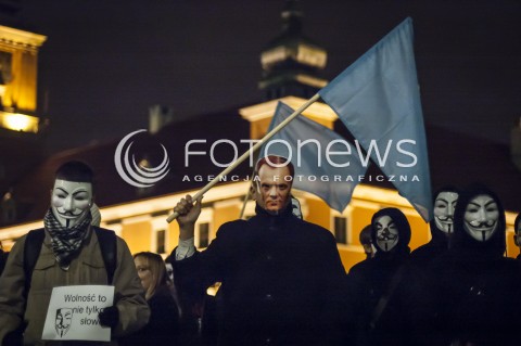 05.11.2013 WARSZAWA MARSZ MILIONA MASEK N/Z ANONIMOWI ANONYMOUS  