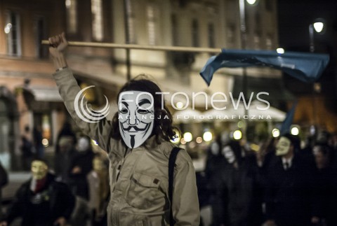  05.11.2013 WARSZAWA MARSZ MILIONA MASEK N/Z ANONIMOWI ANONYMOUS  