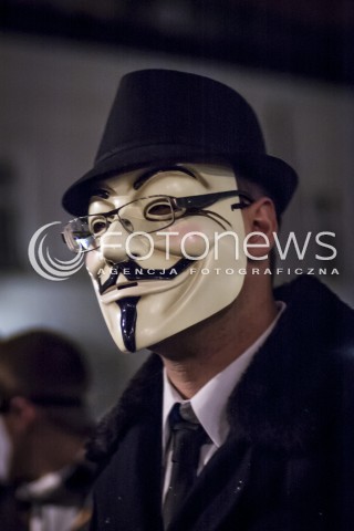  05.11.2013 WARSZAWA MARSZ MILIONA MASEK N/Z ANONIMOWI ANONYMOUS  