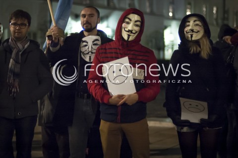  05.11.2013 WARSZAWA MARSZ MILIONA MASEK N/Z ANONIMOWI ANONYMOUS  