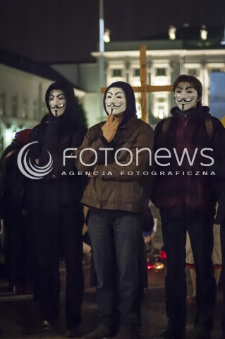  05.11.2013 WARSZAWA MARSZ MILIONA MASEK N/Z ANONIMOWI ANONYMOUS  