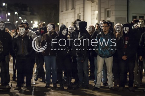  05.11.2013 WARSZAWA MARSZ MILIONA MASEK N/Z ANONIMOWI ANONYMOUS  