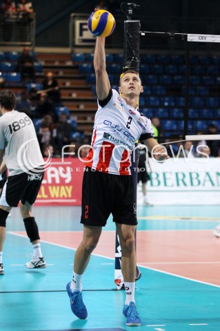 06.11.2013 RZESZOW POLAND <br />SIATKOWKA LIGA MISTRZOW MEN CEV VOLLEYBALL CHAMPIONS LEAGUE 2013 MATCH<br />ASSECO RESOVIA -  JIHOSTROJ CESKE BUDEJOVICE<br />N/Z PAUL LOTMAN SYLWETKA <br /> 