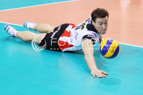  06.11.2013 RZESZOW POLAND <br />SIATKOWKA LIGA MISTRZOW MEN CEV VOLLEYBALL CHAMPIONS LEAGUE 2013 MATCH<br />ASSECO RESOVIA -  JIHOSTROJ CESKE BUDEJOVICE<br />N/Z JOCHEN SCHOPS SYLWETKA <br /> 