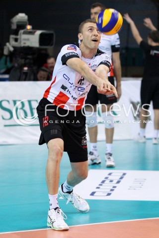  06.11.2013 RZESZOW POLAND <br />SIATKOWKA LIGA MISTRZOW MEN CEV VOLLEYBALL CHAMPIONS LEAGUE 2013 MATCH<br />ASSECO RESOVIA -  JIHOSTROJ CESKE BUDEJOVICE<br />N/Z LUKASZ PERLOWSKI SYLWETKA <br /> 