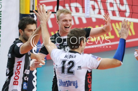  06.11.2013 RZESZOW POLAND <br />SIATKOWKA LIGA MISTRZOW MEN CEV VOLLEYBALL CHAMPIONS LEAGUE 2013 MATCH<br />ASSECO RESOVIA -  JIHOSTROJ CESKE BUDEJOVICE<br />N/Z MICHAL KRISKO ROBERT HUPKA RADOSC EMOCJE <br /> 