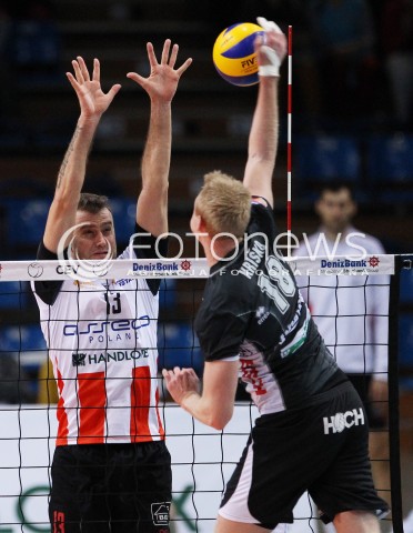  06.11.2013 RZESZOW POLAND <br />SIATKOWKA LIGA MISTRZOW MEN CEV VOLLEYBALL CHAMPIONS LEAGUE 2013 MATCH<br />ASSECO RESOVIA -  JIHOSTROJ CESKE BUDEJOVICE<br />N/Z PETER VERES MICHAL KRISKO <br /> 