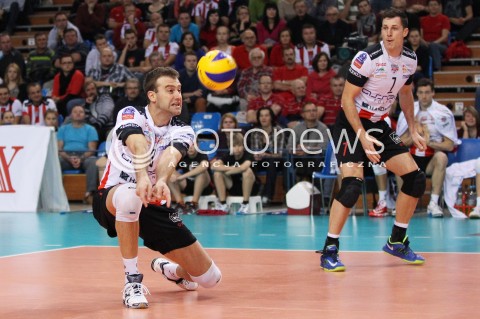  06.11.2013 RZESZOW POLAND <br />SIATKOWKA LIGA MISTRZOW MEN CEV VOLLEYBALL CHAMPIONS LEAGUE 2013 MATCH<br />ASSECO RESOVIA -  JIHOSTROJ CESKE BUDEJOVICE<br />N/Z PETER VERES SYLWETKA <br /> 