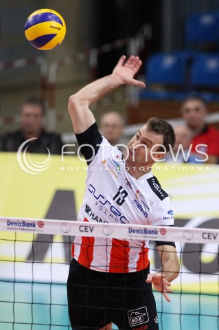  06.11.2013 RZESZOW POLAND <br />SIATKOWKA LIGA MISTRZOW MEN CEV VOLLEYBALL CHAMPIONS LEAGUE 2013 MATCH<br />ASSECO RESOVIA -  JIHOSTROJ CESKE BUDEJOVICE<br />N/Z PETER VERES SYLWETKA <br /> 