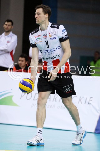  06.11.2013 RZESZOW POLAND <br />SIATKOWKA LIGA MISTRZOW MEN CEV VOLLEYBALL CHAMPIONS LEAGUE 2013 MATCH<br />ASSECO RESOVIA -  JIHOSTROJ CESKE BUDEJOVICE<br />N/Z JOCHEN SCHOPS SYLWETKA <br /> 