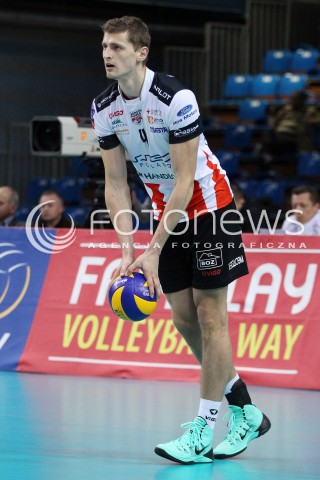  06.11.2013 RZESZOW POLAND <br />SIATKOWKA LIGA MISTRZOW MEN CEV VOLLEYBALL CHAMPIONS LEAGUE 2013 MATCH<br />ASSECO RESOVIA -  JIHOSTROJ CESKE BUDEJOVICE<br />N/Z PIOTR NOWAKOWSKI SYLWETKA <br /> 