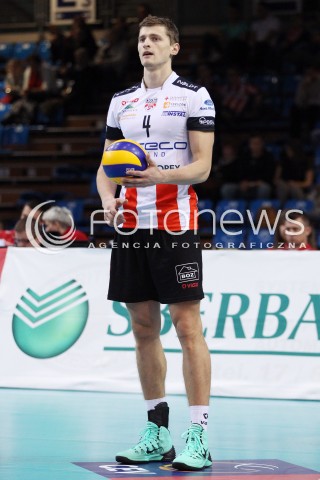  06.11.2013 RZESZOW POLAND <br />SIATKOWKA LIGA MISTRZOW MEN CEV VOLLEYBALL CHAMPIONS LEAGUE 2013 MATCH<br />ASSECO RESOVIA -  JIHOSTROJ CESKE BUDEJOVICE<br />N/Z PIOTR NOWAKOWSKI SYLWETKA <br /> 