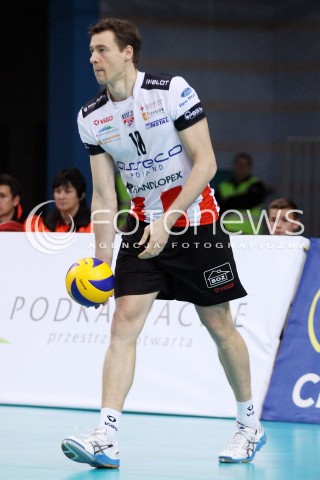 06.11.2013 RZESZOW POLAND <br />SIATKOWKA LIGA MISTRZOW MEN CEV VOLLEYBALL CHAMPIONS LEAGUE 2013 MATCH<br />ASSECO RESOVIA -  JIHOSTROJ CESKE BUDEJOVICE<br />N/Z JOCHEN SCHOPS SYLWETKA <br /> 