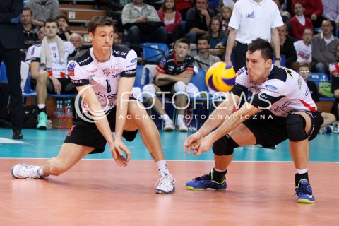  06.11.2013 RZESZOW POLAND <br />SIATKOWKA LIGA MISTRZOW MEN CEV VOLLEYBALL CHAMPIONS LEAGUE 2013 MATCH<br />ASSECO RESOVIA -  JIHOSTROJ CESKE BUDEJOVICE<br />N/Z OLIEG ACHREM JOCHEN SCHOPS <br /> 