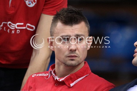  06.11.2013 RZESZOW POLAND <br />SIATKOWKA LIGA MISTRZOW MEN CEV VOLLEYBALL CHAMPIONS LEAGUE 2013 MATCH<br />ASSECO RESOVIA -  JIHOSTROJ CESKE BUDEJOVICE<br />N/Z KRZYSZTOF IGNACZAK NA TRYBUNACH<br /> 
