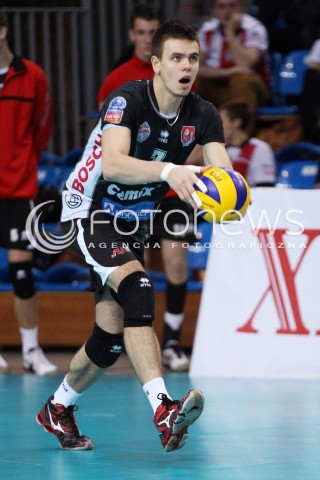  06.11.2013 RZESZOW POLAND <br />SIATKOWKA LIGA MISTRZOW MEN CEV VOLLEYBALL CHAMPIONS LEAGUE 2013 MATCH<br />ASSECO RESOVIA -  JIHOSTROJ CESKE BUDEJOVICE<br />N/Z PETR MICHALEK SYLWETKA <br /> 