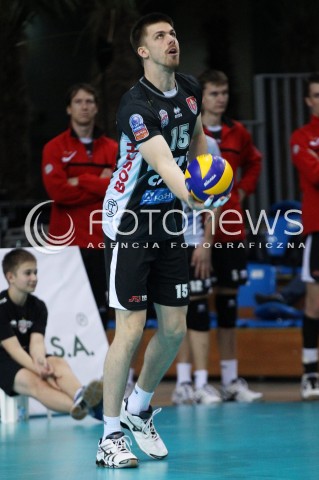  06.11.2013 RZESZOW POLAND <br />SIATKOWKA LIGA MISTRZOW MEN CEV VOLLEYBALL CHAMPIONS LEAGUE 2013 MATCH<br />ASSECO RESOVIA -  JIHOSTROJ CESKE BUDEJOVICE<br />N/Z VLADIMIR SOBOTKA SYLWETKA <br /> 