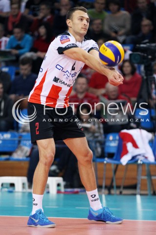  06.11.2013 RZESZOW POLAND <br />SIATKOWKA LIGA MISTRZOW MEN CEV VOLLEYBALL CHAMPIONS LEAGUE 2013 MATCH<br />ASSECO RESOVIA -  JIHOSTROJ CESKE BUDEJOVICE<br />N/Z PAUL LOTMAN SYLWETKA <br /> 