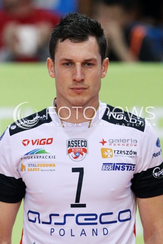  06.11.2013 RZESZOW POLAND <br />SIATKOWKA LIGA MISTRZOW MEN CEV VOLLEYBALL CHAMPIONS LEAGUE 2013 MATCH<br />ASSECO RESOVIA -  JIHOSTROJ CESKE BUDEJOVICE<br />N/Z OLIEG ACHREM ALEH AKHREM GLOWKA PORTRET SYLWETKA<br /> 