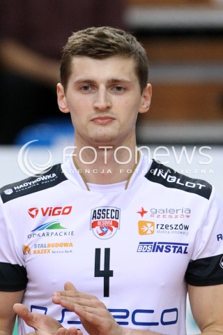  06.11.2013 RZESZOW POLAND <br />SIATKOWKA LIGA MISTRZOW MEN CEV VOLLEYBALL CHAMPIONS LEAGUE 2013 MATCH<br />ASSECO RESOVIA -  JIHOSTROJ CESKE BUDEJOVICE<br />N/Z PIOTR NOWAKOWSKI<br /> 