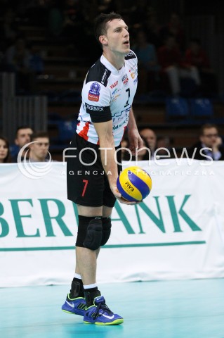  06.11.2013 RZESZOW POLAND <br />SIATKOWKA LIGA MISTRZOW MEN CEV VOLLEYBALL CHAMPIONS LEAGUE 2013 MATCH<br />ASSECO RESOVIA -  JIHOSTROJ CESKE BUDEJOVICE<br />N/Z OLIEG ACHREM ALEH AKHREM SYLWETKA <br /> 