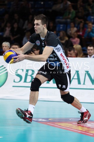  06.11.2013 RZESZOW POLAND <br />SIATKOWKA LIGA MISTRZOW MEN CEV VOLLEYBALL CHAMPIONS LEAGUE 2013 MATCH<br />ASSECO RESOVIA -  JIHOSTROJ CESKE BUDEJOVICE<br />N/Z PETR MICHALEK SYLWETKA <br /> 