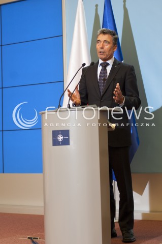  7.11.2013 WARSZAWA SPOTKANIE PREMIERA DONALDA TUSKA Z SEKRETARZEM GENERALNYM NATO ANDERSEM FOGHIEM RASMUSSENEM N/Z ANDERS FOGH RASMUSSEN  