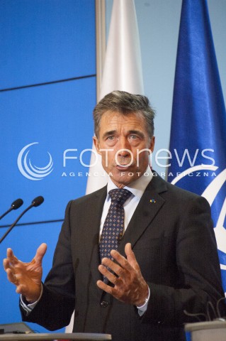  7.11.2013 WARSZAWA SPOTKANIE PREMIERA DONALDA TUSKA Z SEKRETARZEM GENERALNYM NATO ANDERSEM FOGHIEM RASMUSSENEM N/Z ANDERS FOGH RASMUSSEN  