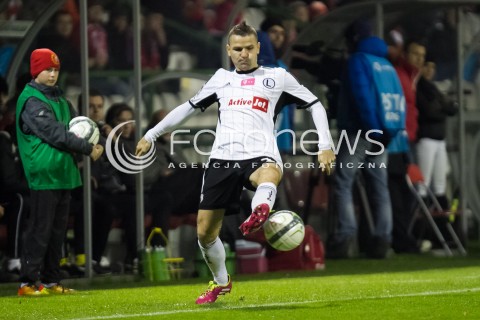  10.11.2013 LODZ PILKA NOZNA T-MOBILE EKSTRAKLASA SEZON 2012/2013 FOOTBALL POLISH EKSTRAKLASA SEASON WIDZEW LODZ - LEGIA WARSZAWA N/Z TOMASZ JODLOWIEC SYLWETKA   
