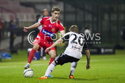  10.11.2013 LODZ PILKA NOZNA T-MOBILE EKSTRAKLASA SEZON 2012/2013 FOOTBALL POLISH EKSTRAKLASA SEASON WIDZEW LODZ - LEGIA WARSZAWA N/Z PATRYK STEPINSKI   