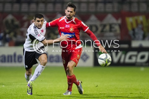  10.11.2013 LODZ PILKA NOZNA T-MOBILE EKSTRAKLASA SEZON 2012/2013 FOOTBALL POLISH EKSTRAKLASA SEASON WIDZEW LODZ - LEGIA WARSZAWA N/Z WLADIMIR DVALISHVILI DE AMO PEREZ JONATHAN   