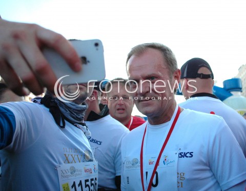 Premier Tusk wziął udział w Biegu Niepodległości