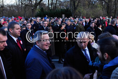 Prezydent Komorowski na Marszu Niepodległości