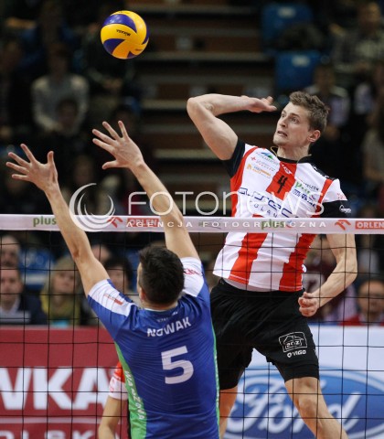  16.11.2013 RZESZOW <br />SIATKOWKA PLUS LIGA 2013/2014 MEN VOLLEYBALL POLAND POLISH PLUSLIGA LEAGUE SEASON 2013/2014 <br />MECZ ASSECO RESOVIA RZESZOW - AZS POLITECHNIKA WARSZAWSKA <br />N/Z PIOTR NOWAKOWSKI MARCIN NOWAK <br /> 