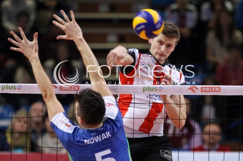  16.11.2013 RZESZOW <br />SIATKOWKA PLUS LIGA 2013/2014 MEN VOLLEYBALL POLAND POLISH PLUSLIGA LEAGUE SEASON 2013/2014 <br />MECZ ASSECO RESOVIA RZESZOW - AZS POLITECHNIKA WARSZAWSKA <br />N/Z PIOTR NOWAKOWSKI MARCIN NOWAK <br /> 
