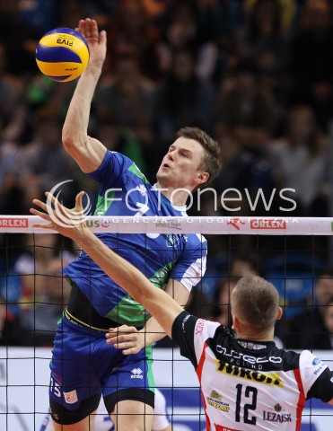  16.11.2013 RZESZOW <br />SIATKOWKA PLUS LIGA 2013/2014 MEN VOLLEYBALL POLAND POLISH PLUSLIGA LEAGUE SEASON 2013/2014 <br />MECZ ASSECO RESOVIA RZESZOW - AZS POLITECHNIKA WARSZAWSKA <br />N/Z PRZEMYSLAW SMOLINSKI LUKASZ PERLOWSKI <br /> 