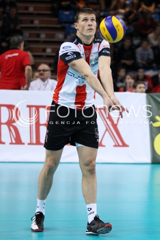  16.11.2013 RZESZOW <br />SIATKOWKA PLUS LIGA 2013/2014 MEN VOLLEYBALL POLAND POLISH PLUSLIGA LEAGUE SEASON 2013/2014 <br />MECZ ASSECO RESOVIA RZESZOW - AZS POLITECHNIKA WARSZAWSKA <br />N/Z LUKAS TICHACEK SYLWETKA<br /> 
