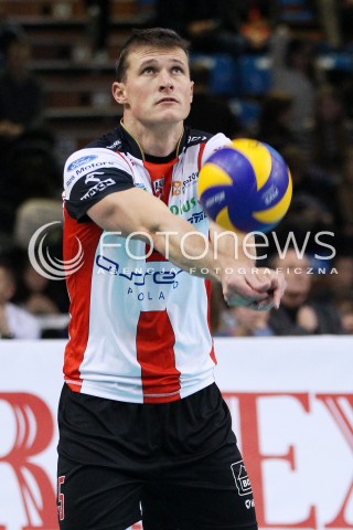  16.11.2013 RZESZOW <br />SIATKOWKA PLUS LIGA 2013/2014 MEN VOLLEYBALL POLAND POLISH PLUSLIGA LEAGUE SEASON 2013/2014 <br />MECZ ASSECO RESOVIA RZESZOW - AZS POLITECHNIKA WARSZAWSKA <br />N/Z LUKAS TICHACEK SYLWETKA<br /> 