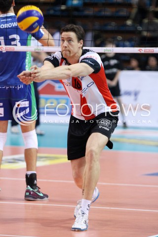  16.11.2013 RZESZOW <br />SIATKOWKA PLUS LIGA 2013/2014 MEN VOLLEYBALL POLAND POLISH PLUSLIGA LEAGUE SEASON 2013/2014 <br />MECZ ASSECO RESOVIA RZESZOW - AZS POLITECHNIKA WARSZAWSKA <br />N/Z JOCHEN SCHOPS SYLWETKA<br /> 