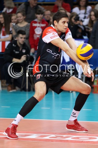  16.11.2013 RZESZOW <br />SIATKOWKA PLUS LIGA 2013/2014 MEN VOLLEYBALL POLAND POLISH PLUSLIGA LEAGUE SEASON 2013/2014 <br />MECZ ASSECO RESOVIA RZESZOW - AZS POLITECHNIKA WARSZAWSKA <br />N/Z NIKOLAY PENCZEV PENCHEV SYLWETKA<br /> 