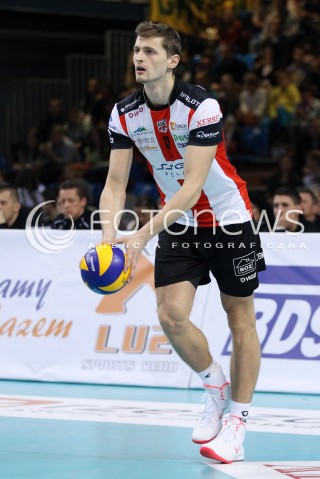  16.11.2013 RZESZOW <br />SIATKOWKA PLUS LIGA 2013/2014 MEN VOLLEYBALL POLAND POLISH PLUSLIGA LEAGUE SEASON 2013/2014 <br />MECZ ASSECO RESOVIA RZESZOW - AZS POLITECHNIKA WARSZAWSKA <br />N/Z PIOTR NOWAKOWSKI SYLWETKA<br /> 