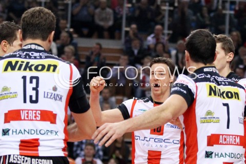  16.11.2013 RZESZOW <br />SIATKOWKA PLUS LIGA 2013/2014 MEN VOLLEYBALL POLAND POLISH PLUSLIGA LEAGUE SEASON 2013/2014 <br />MECZ ASSECO RESOVIA RZESZOW - AZS POLITECHNIKA WARSZAWSKA <br />N/Z JOCHEN SCHOPS RADOSC EMOCJE <br /> 