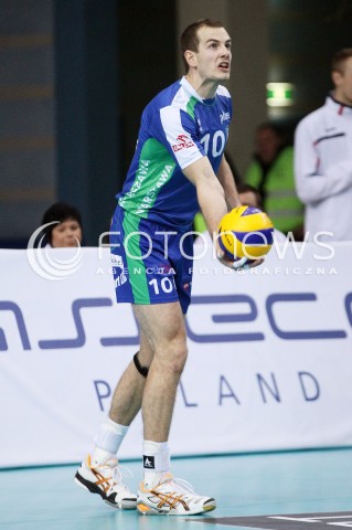  16.11.2013 RZESZOW <br />SIATKOWKA PLUS LIGA 2013/2014 MEN VOLLEYBALL POLAND POLISH PLUSLIGA LEAGUE SEASON 2013/2014 <br />MECZ ASSECO RESOVIA RZESZOW - AZS POLITECHNIKA WARSZAWSKA <br />N/Z JURAJ ZATKO SYLWETKA<br /> 