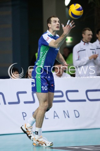  16.11.2013 RZESZOW <br />SIATKOWKA PLUS LIGA 2013/2014 MEN VOLLEYBALL POLAND POLISH PLUSLIGA LEAGUE SEASON 2013/2014 <br />MECZ ASSECO RESOVIA RZESZOW - AZS POLITECHNIKA WARSZAWSKA <br />N/Z JURAJ ZATKO SYLWETKA<br /> 