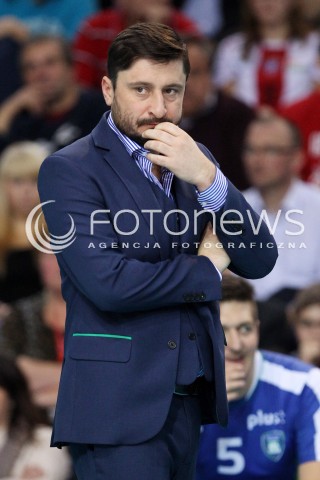  16.11.2013 RZESZOW <br />SIATKOWKA PLUS LIGA 2013/2014 MEN VOLLEYBALL POLAND POLISH PLUSLIGA LEAGUE SEASON 2013/2014 <br />MECZ ASSECO RESOVIA RZESZOW - AZS POLITECHNIKA WARSZAWSKA <br />N/Z JAKUB BEDNARUK ( TRENER ) SYLWETKA<br /> 