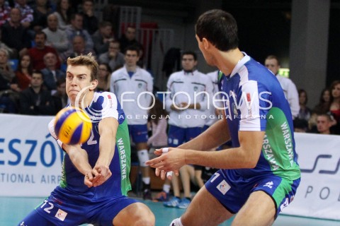  16.11.2013 RZESZOW <br />SIATKOWKA PLUS LIGA 2013/2014 MEN VOLLEYBALL POLAND POLISH PLUSLIGA LEAGUE SEASON 2013/2014 <br />MECZ ASSECO RESOVIA RZESZOW - AZS POLITECHNIKA WARSZAWSKA <br />N/Z ARTUR SZALPUK IVAN KOLEV <br /> 