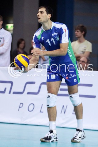  16.11.2013 RZESZOW <br />SIATKOWKA PLUS LIGA 2013/2014 MEN VOLLEYBALL POLAND POLISH PLUSLIGA LEAGUE SEASON 2013/2014 <br />MECZ ASSECO RESOVIA RZESZOW - AZS POLITECHNIKA WARSZAWSKA <br />N/Z IVAN KOLEV SYLWETKA<br /> 